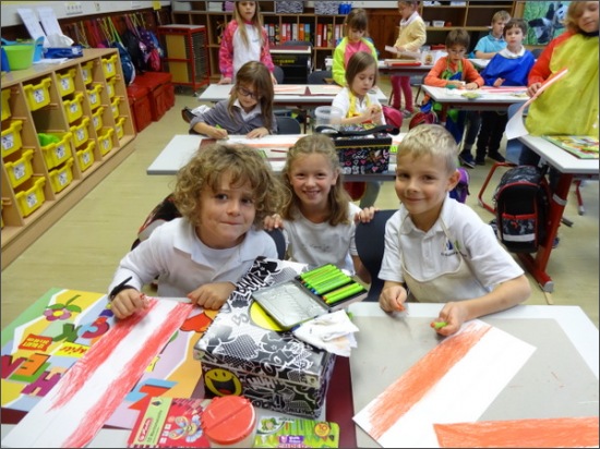 VS: Partnerklassen - Fahnen