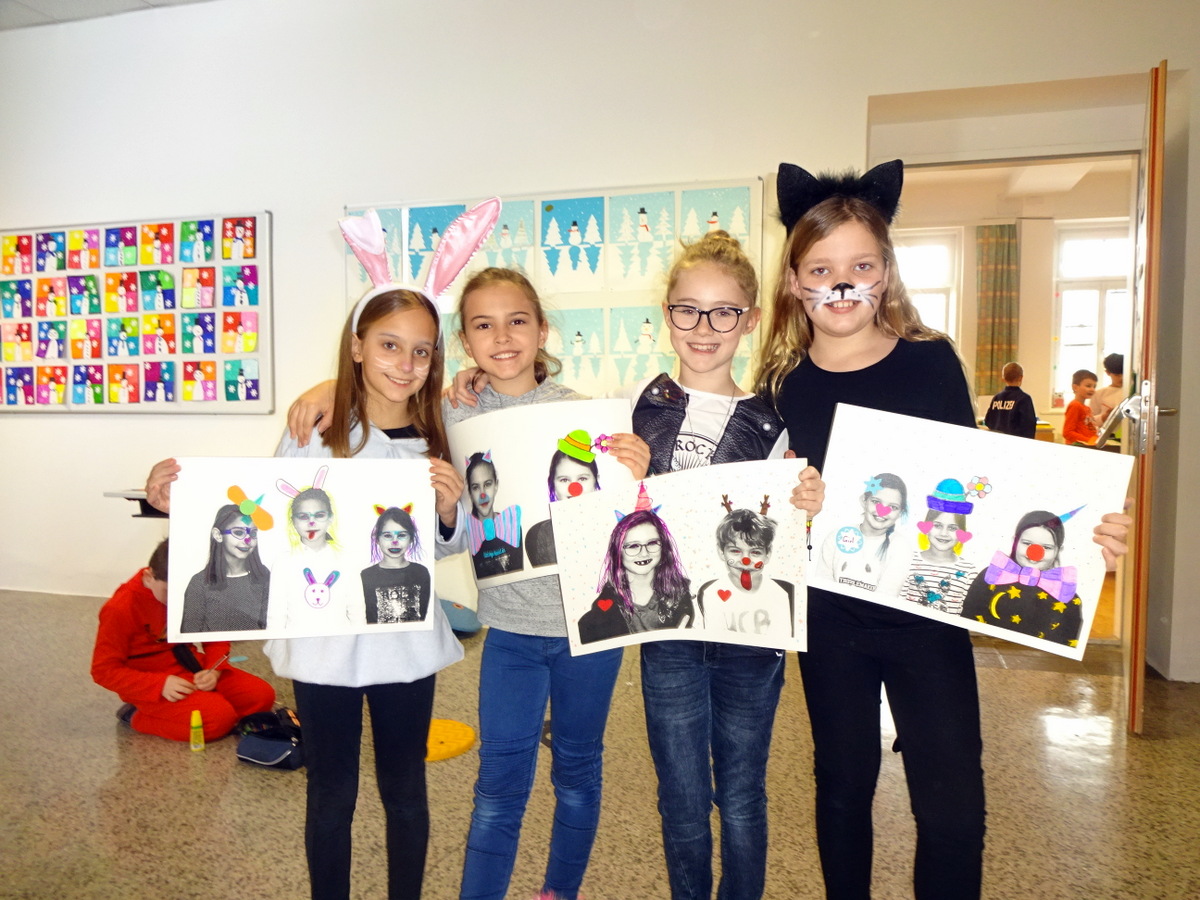 08.02.2018 - Faschingsstunde mit Partner - 2a, 2b, 4a, 4b